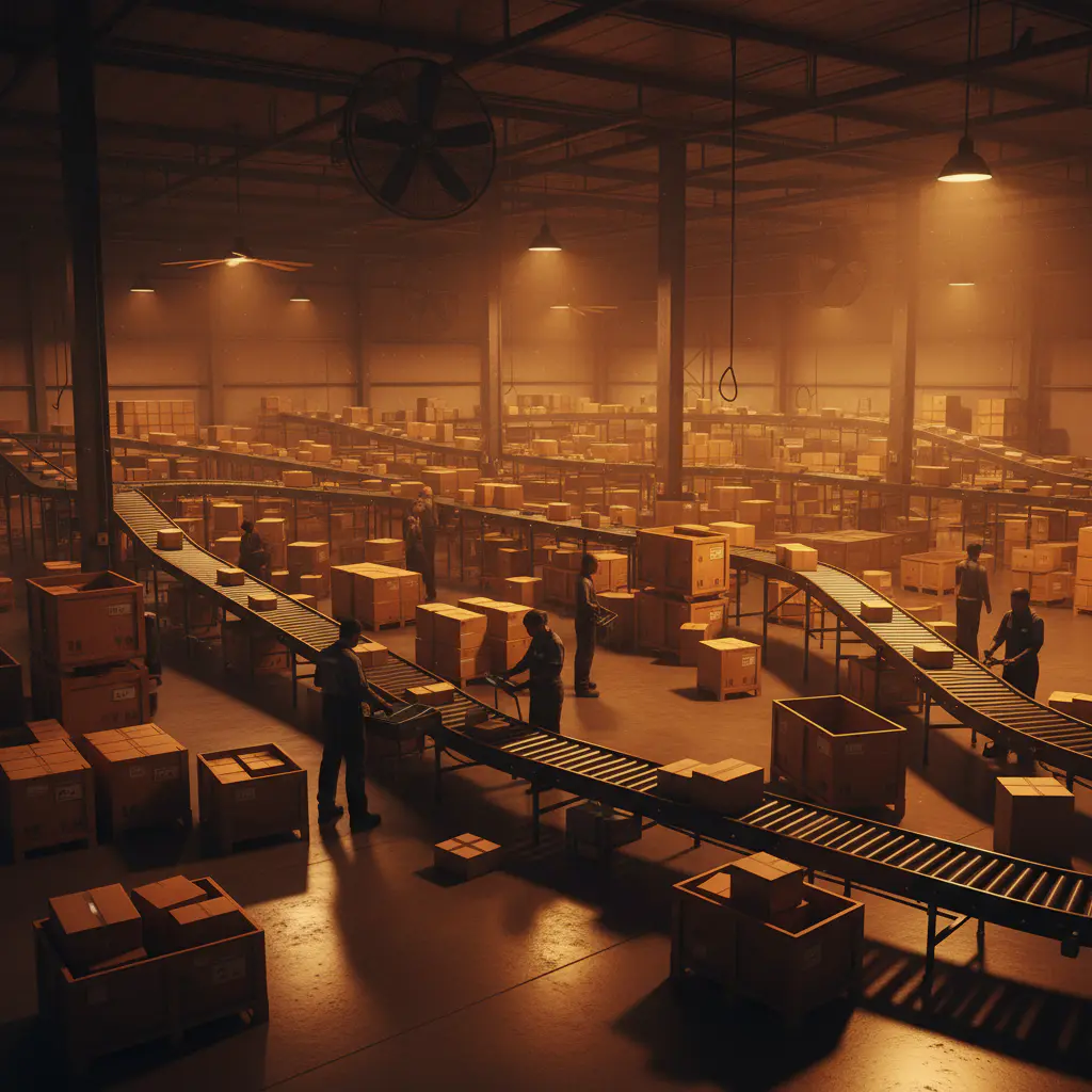 Rush Delivery Co sorting facility