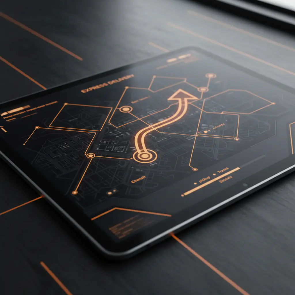 Express delivery tracking interface