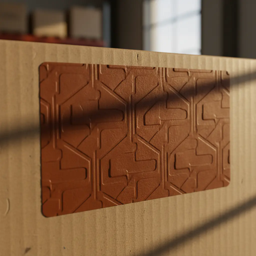 Close up of a shipping label